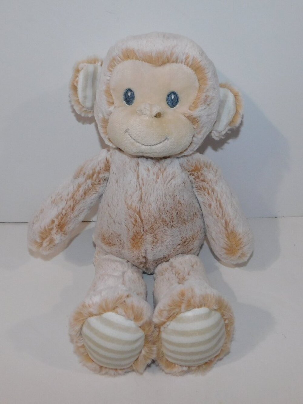 Aurora Baby Ebba Cuddlers Marlow Monkey 14" Plush stuffed Soft Tan Cream Lovey